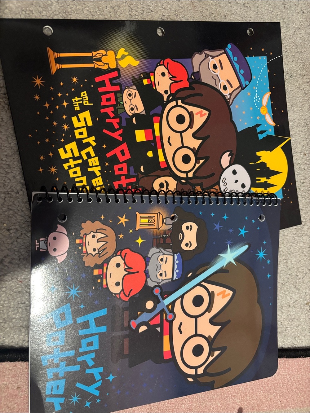 Harry Potter Chibi Character Spiral Notebook and folder set